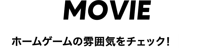 ホームゲームの雰囲気をチェック！
